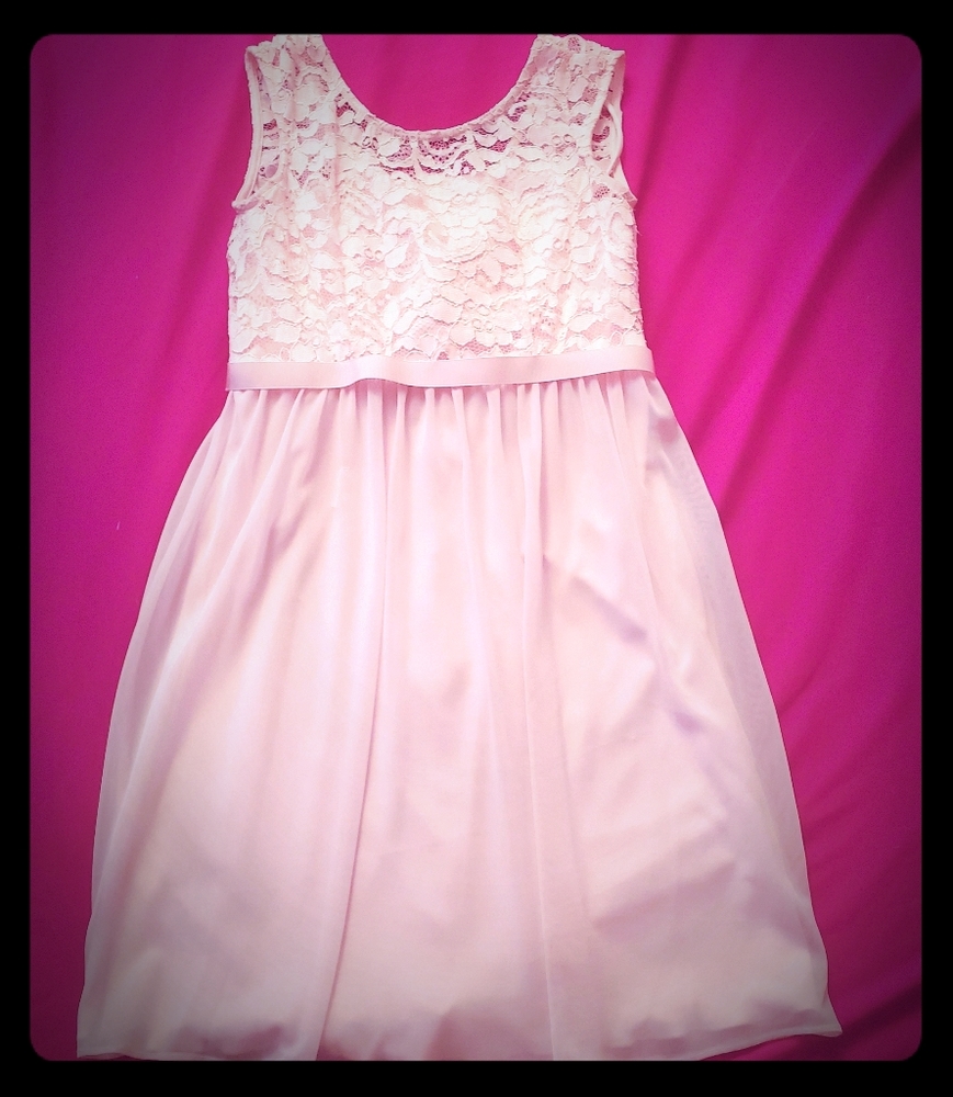 Girls David bridal dress